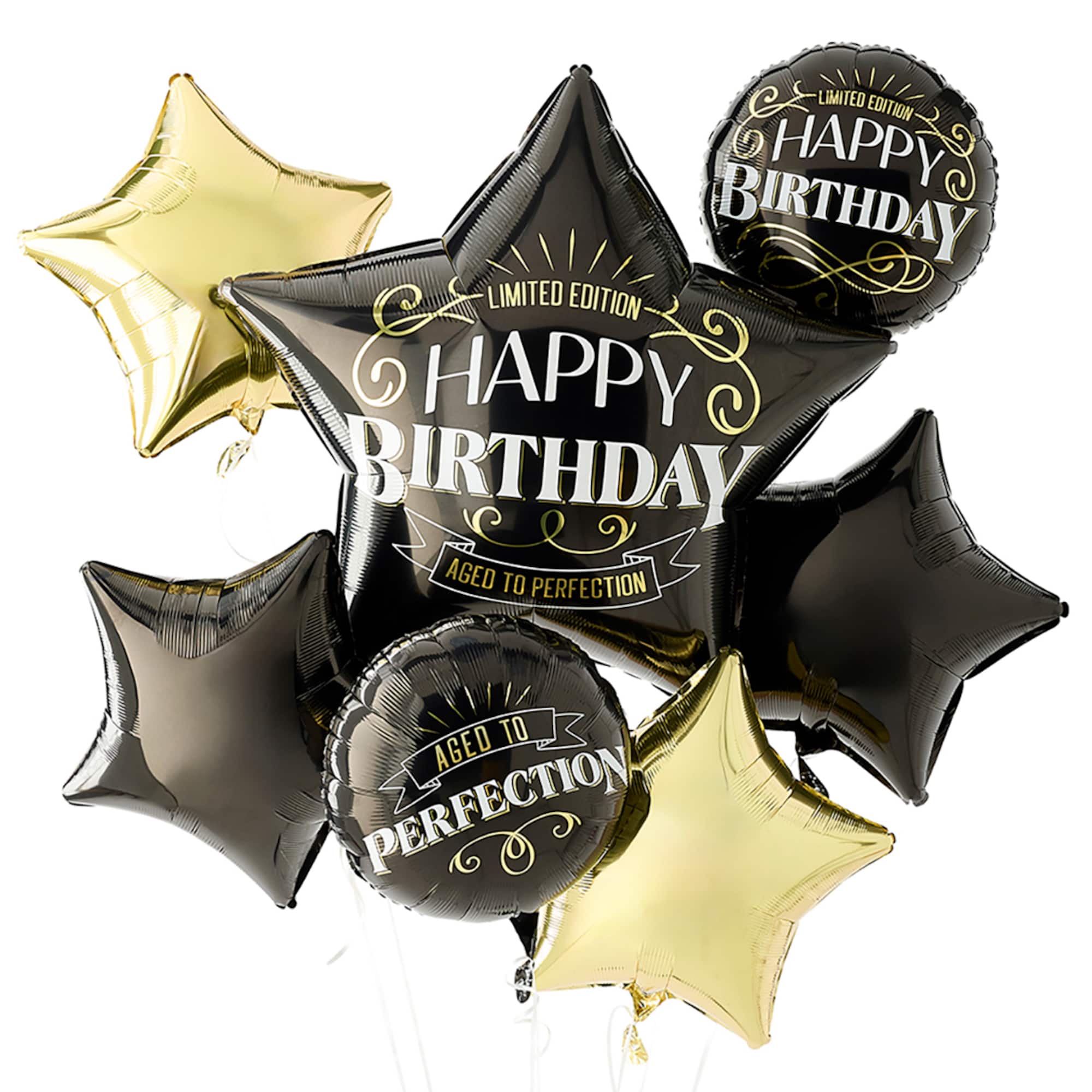 Aged to Perfection Foil Balloon Bundle